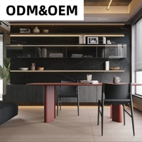 Librería Modular Moderna Totalmente Personalizable para Oficina, Hospital, Comedor, Construcción Duradera de MDF, Estantes de Almacenamiento Ecológicos