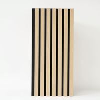 Panneaux acoustiques en lattes de bois décoratifs, panneaux muraux insonorisants avec support en feutre pour bureau, hall d'entrée et salon