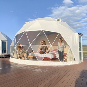 Dôme géodésique extérieur quatre saisons en PVC de luxe, diamètres personnalisés, <span class=keywords><strong>serre</strong></span> transparente, tente pour événements de glamping - Product Image 3