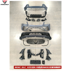 Ceja de rueda de rejilla de parachoques delantero y trasero de fuente de fabricación para Mercedes Benz <span class=keywords><strong>GLC</strong></span> X253 16-19 incluye Clips para AMG GLC63 - Product Image 2