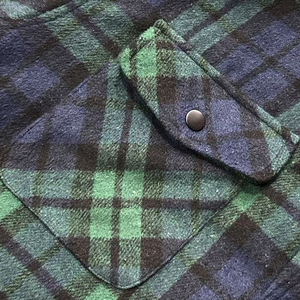 Người đàn ông của kẻ sọc Áo khoác ấm lông cừu mềm lót flannel Sherpa Nút xuống áo sơ mi áo khoác - Product Image 4