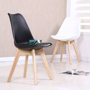Cheap Price Modern Design Restaurant Furniture Upholstered Leather Wood <b>Legs</b> Plastic <b>Dining</b> <b>Chair</b> for Sale - Product Image 4