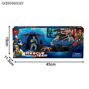 Vente en gros de jouets d'imitation pour enfants, armes en plastique, petits soldats de l'armée, figurines d'<span class=keywords><strong>action</strong></span> à vendre avec modèle de <span class=keywords><strong>voiture</strong></span> de police - Product Image 6
