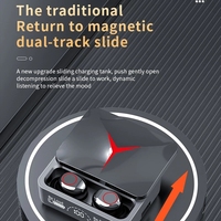 M90 TWS V5.3 Slide Design HiFi Qualité sonore Type-C Écouteurs sans fil Écouteurs Casque de jeu