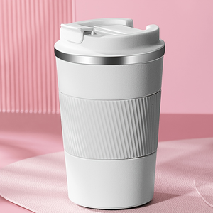 Gobelet isotherme en acier inoxydable, tasse à café de voyage, couvercle anti-fuite, tasse isolée pour le bureau, la voiture, l'extérieur - Product Image 1