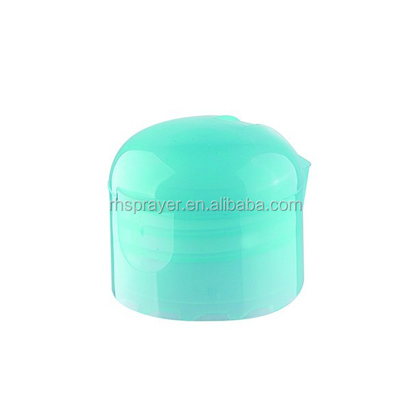 Durable no derrame 18/410 flip top tapa de plástico para botella cosmética
