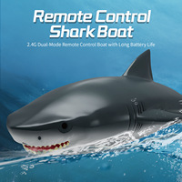 Jouets de bain télécommandés AiJH, bateaux électriques en forme de requin, étanches, modèle de simulation pour piscine, 2 en 1, bateau télécommandé haute vitesse