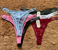 Culotte sexy pour femmes Tiger, culotte en dentelle florale rouge, culotte à strass avec inscription LOVE, taille basse, sous-vêtements pour femmes, string