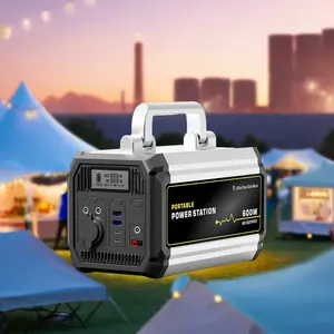 Generator portabel cadangan 1000W Inverter stasiun tenaga surya UPS 799,2wh li-on catu daya baterai terisi daya