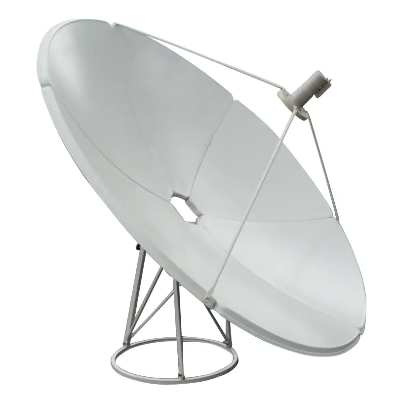 LNB tutucu başbakan odak anteni ile 2.4m yüksek bant genişliği ölçeklenebilirlik katı çanak anten uydu TV alıcısı