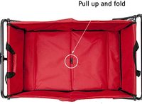 Chariot utilitaire pliable kg, chariot utilitaire de jardin en plein air, chariot pliable robuste, avec plateau et panier de rangement