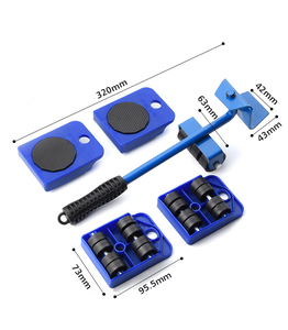 VENTE CHAUDE : Ensemble d'outils de levage et de déplacement de <span class=keywords><strong>meubles</strong></span> lourds avec 4 glisseurs pour un déplacement facile et un nettoyage simplifié - Product Image 3