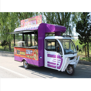 Triciclo eléctrico multifuncional carrito de aperitivos usado móvil helado Bebidas frías té de la <span class=keywords><strong>leche</strong></span> y puesto de desayuno para bodega 220V - Product Image 2