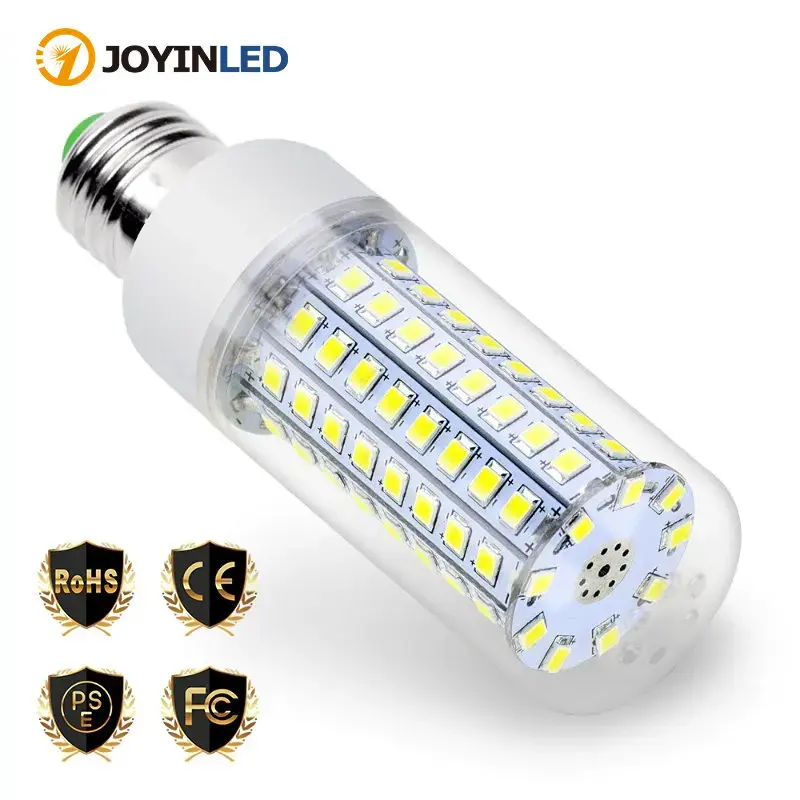 หลอดไฟ LED ทรงข้าวโพด SMD E14 E27หลอดไฟ LED 240V 30 36 48 56 69โคมไฟระย้า220V โคมไฟประหยัดพลังงาน