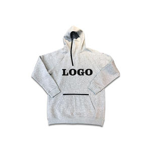 Sweat-shirt à capuche d'hiver gris en polyester/coton imprimé, coupe-vent, écologique, surdimensionné, veste de sport personnalisée - Product Image 2