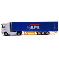Modèle de camion conteneur O.A.S. en alliage APL 1:87 personnalisé, idéal pour l'expédition de jouets et cadeaux