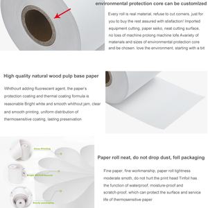 Muestra Gratuita de Papel para Caja Registradora de 57 mm, Papel Térmico para Impresión de Recibos, Rollo de Papel Térmico POS, 100% Pulpa de Madera, Impresión Clara - Product Image 4