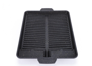 Parrilla Portátil Cuadrada <span class=keywords><strong>para</strong></span> BBQ con Revestimiento Antiadherente de <span class=keywords><strong>Piedra</strong></span> Médica y Doble Asa <span class=keywords><strong>para</strong></span> Asar <span class=keywords><strong>Carne</strong></span> en Interiores y Exteriores - Product Image 4