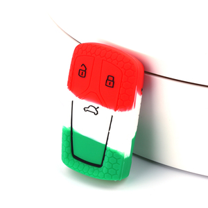 Hot Bán Chất Lượng Cao Màu Sắc Hỗn Hợp Silicone 3-Nút Chìa Khóa Xe Bìa Mạnh Mẽ Chống Thả Cho Đức Thị Trường - Product Image 3