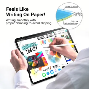 נייר כמו מסך מגן מט PET ציור לכתוב Paperlike סרט עבור Apple iPad 10.2 7th 8th Gen 9.7 אוויר 10.5 10.9 פרו 11