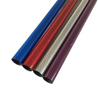 Tube en fibre de carbone 3K couleurs et épaisseur personnalisables-Finition brillante Conception creuse Marque XINXIU