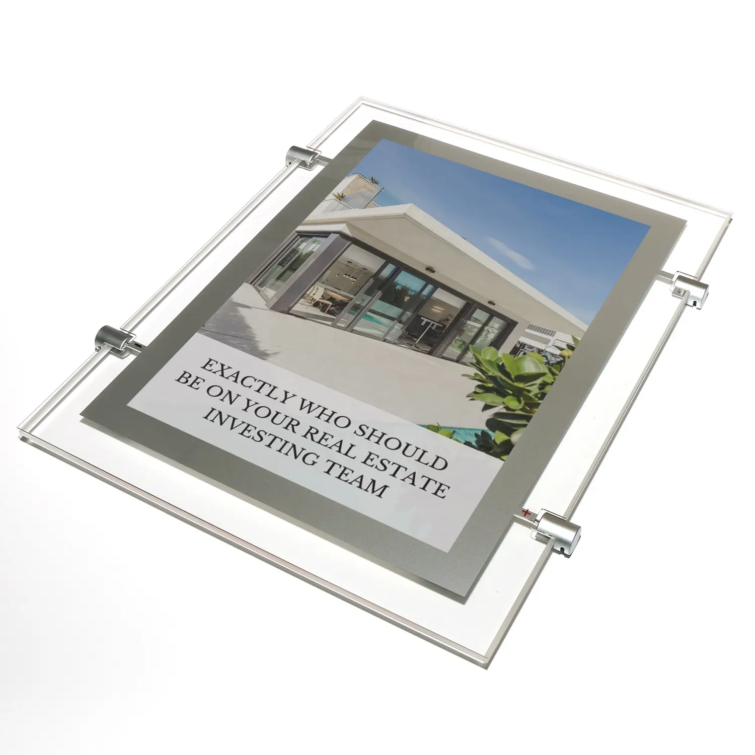 Hanging Double Or Single Sided Real Estate Agent Sign Acrylic Light Panel