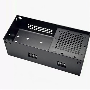 Boîtier de mini-PC noir mat, fabrication sur mesure de tôles de précision TZR OEM, boîtier électronique pour commutateur réseau - Product Image 5