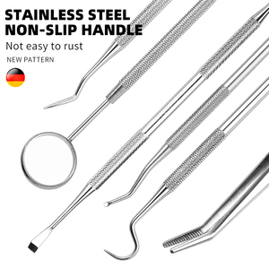 6 raschietto per denti in acciaio inossidabile/strumento per la pulizia dei denti e set di strumenti orali orali - Product Image 4