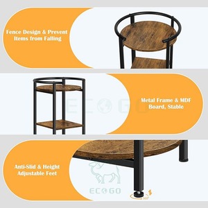 Three-Layer Bamboo Modern Freestanding Water Dispenser <b>Stand</b> with <b>Shelves</b> Factory Custom Water <b>Stand</b> Holder - Product Image 5