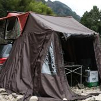 Annexe de tente de toit pour SUV, en tissu Oxford, moderne, imperméable, abri familial pour le camping, double couche, quatre saisons, capacité 2-3 personnes