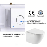 WC suspendu avec réservoir intégré, modèle monobloc, pour le marché chinois, sanitaires Foshan, ensemble WC hygiénique avec réservoir encastré