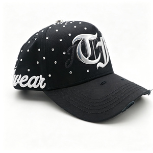 Cappello Trucker a 5 Pannelli con Strass Luccicanti, Fodera in Raso, Logo Personalizzato con Ricamo ad Alta Frequenza e Stampa, Gorras - Product Image 2