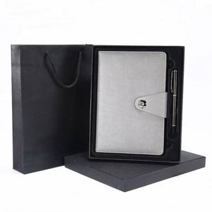 Carnet A5 personnalisé de haute qualité avec stylo, journal promotionnel, cahier d'exercices, reliure à chevalet, couverture en cuir - Product Image 4