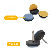Patins de chaise carrés auto-adhésifs en PTFE robustes bleus pour la vente en gros, coussinets coulissants pour meubles, protection de sol écologique pour