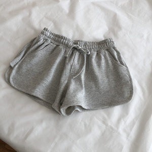 Shorts d'été en <span class=keywords><strong>coton</strong></span> à cordon de serrage avec logo personnalisé, shorts de sport sexy élastiques pour femmes - Product Image 5