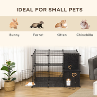 Vente chaude : Cage pliable pratique à 3 niveaux pour petits animaux, lapins, cochons d'Inde, parc de jeu portable en fer pour animaux de compagnie d'intérieur