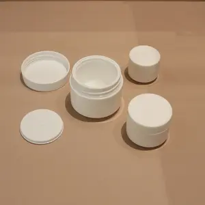 White 5ml 10ml 15ml 30ml 50ml Repeatable filling Skincare Container Square Plastic Cosmetic Jar