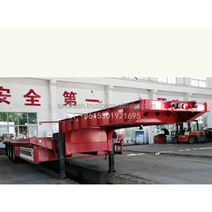 รถกึ่งพ่วงสำหรับรถบรรทุกกึ่งพ่วง50ton 3เพลารถกึ่งพ่วงขนาด40ฟุตบรรทุกตู้คอนเทนเนอร์ต่ำ - Product Image 2