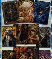 Cartes de collection BAOLIN Culture One Piece en métal en relief, personnages d'anime Luffy Zoro, cartes à jouer, jeux de société, jouets