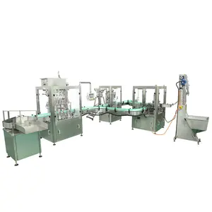 Full Automatic Whiskey Wine Tequila Alcohol Bottle Filling Capping Labeling Machine Production Packing Line