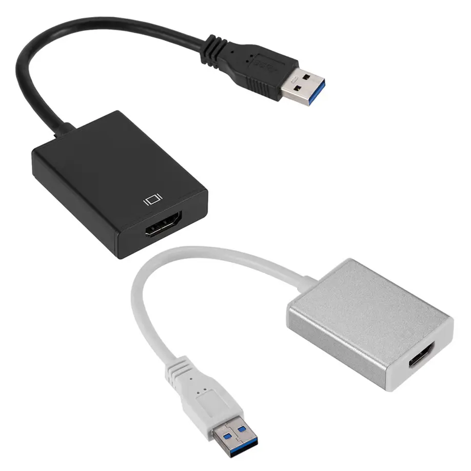 USB3.0 HDMI USB 3.0 HDMI çoklu ekran grafik dönüştürücü adaptör kablosu 1920x1080 HD Win7/8 HDTV LCD PC Laptop için VIDEO