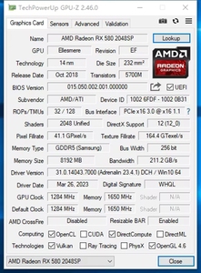 การ์ดจอ Hongyi RX 580 2048SP 8G GDDR5 256บิต DIY มือสอง Radeon GPU วิดีโอ <span class=keywords><strong>8GB</strong></span> DDR5 หน่วยความจำ ช่องต่อ PCI VGA - Product Image 4