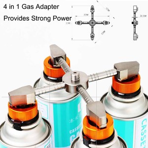 Adaptateur <span class=keywords><strong>butane</strong></span> 4 en 1 Adaptateur de conversion de tête de cartouche de <span class=keywords><strong>gaz</strong></span> Adaptateur de buse de <span class=keywords><strong>bouteille</strong></span> de <span class=keywords><strong>gaz</strong></span> <span class=keywords><strong>butane</strong></span> Adaptateur de cuisinière à <span class=keywords><strong>gaz</strong></span> - Product Image 2