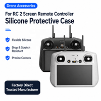 Casing Silikon DJI RC 2 untuk Mini 3 Pro Air 3 Mavic 3, Penutup Pengendali Jarak Jauh Anti Jatuh, Pelindung Pegangan Lembut