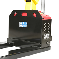 Chariot élévateur semi-automatique électrique JUGUANG 2T/3T avec moteur DC, transpalette électrique à batterie au plomb et déplaceur latéral