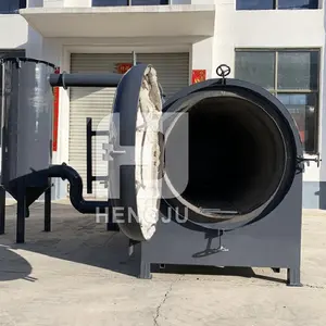 Automatic Wood Sawdust Charcoal Continuous Carbonization Furnace With Cooling System