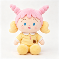 Poupée en peluche super douce et mignonne pour fille, avec différentes tenues, robe uniforme, jouet décoratif en peluche pour la décoration de la maison et cadeau d'anniversaire