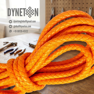 9mm Braided <b>Leather</b> Cord for Jewelry Making Necklace <b>Bracelets</b> Fashion Accessories Full-Grain Original <b>Leather</b> Craft Supply - Product Image 1