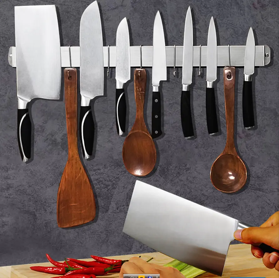 Strong flat Magnetic Knife tools Holder/strip/bar for house use