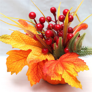 Set de Decoración para Acción de Gracias y Halloween 2026, Hojas de Arce, Calabazas, Flores, Accesorios para Fotos, Elegante Ramo de Calabazas para Fotografía - Product Image 4